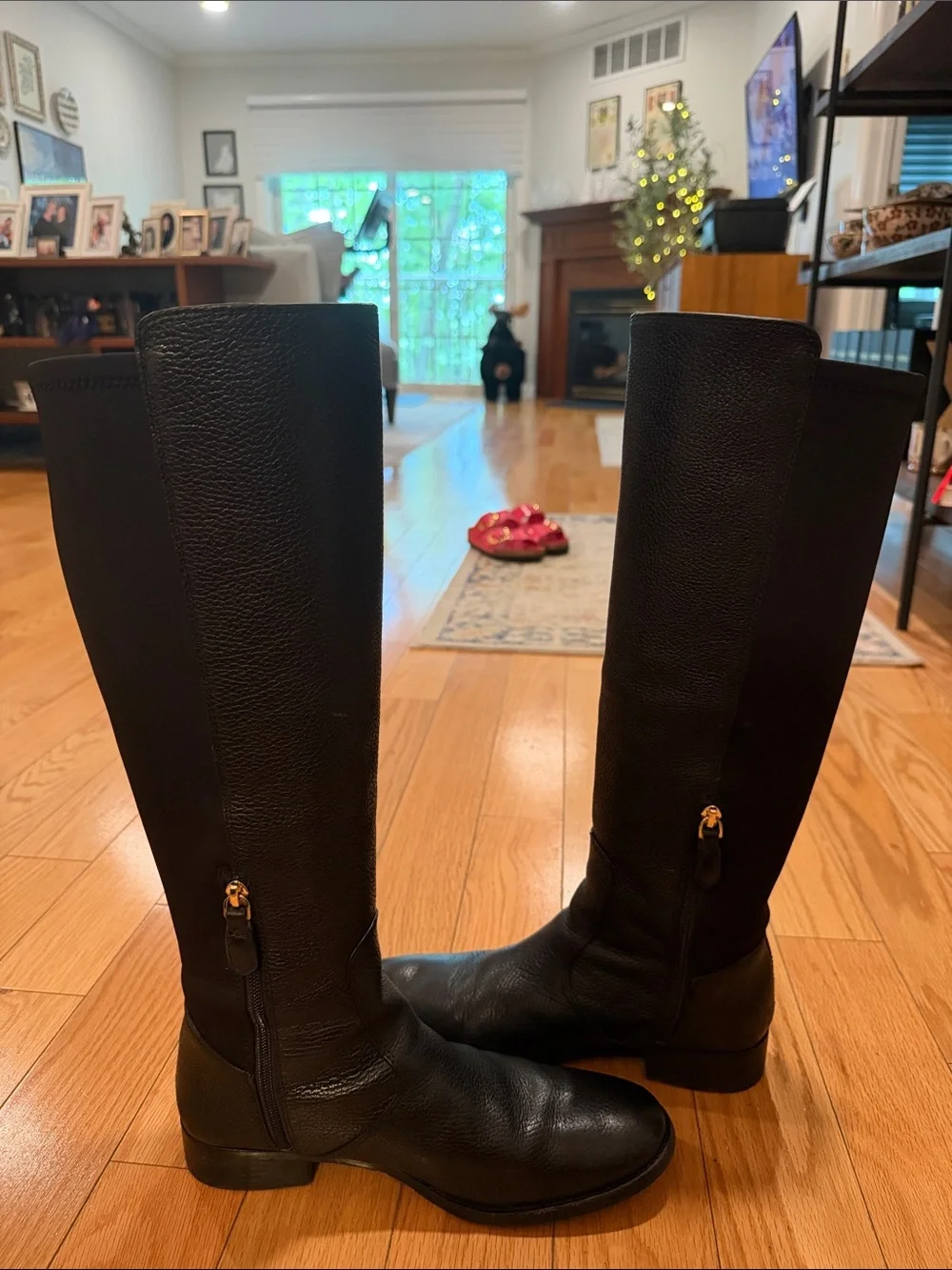 Tory Burch Selden Riding Boots - Black - Women’s Size 9